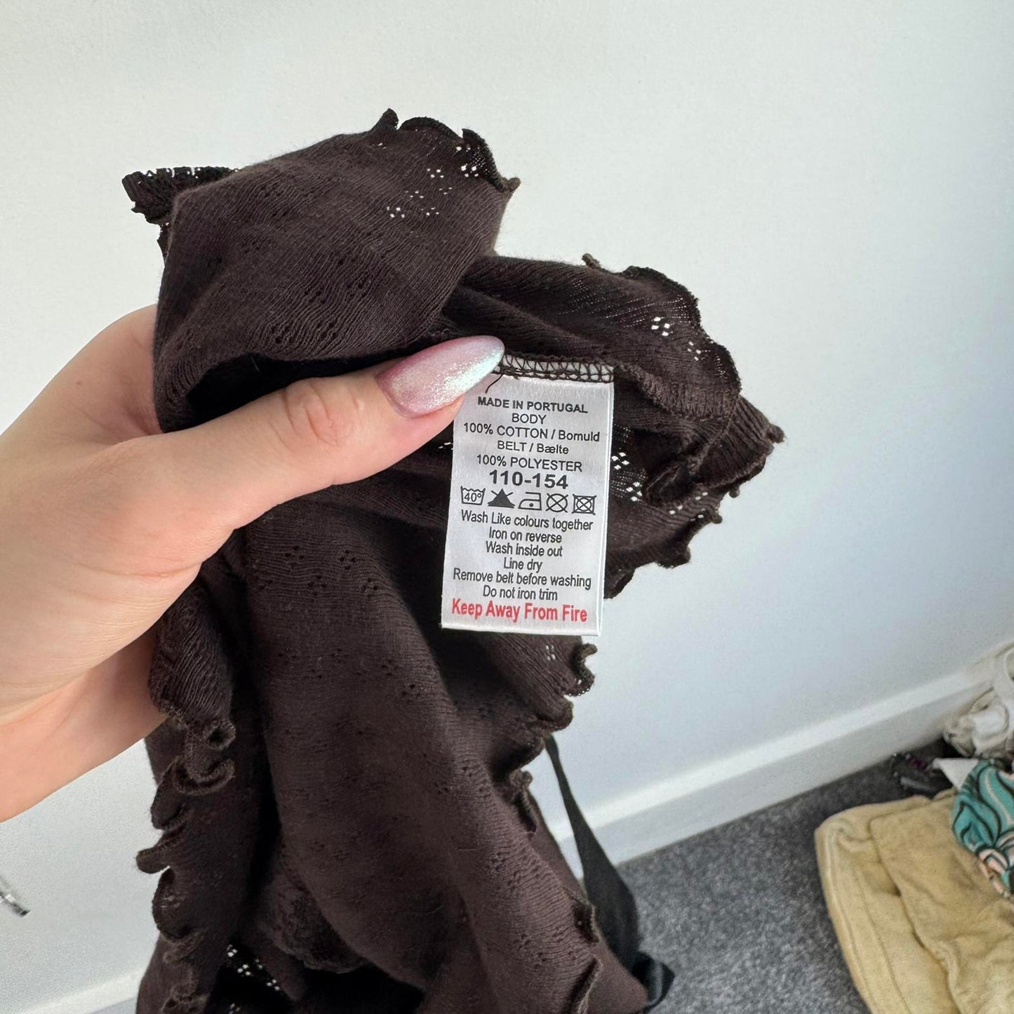 Y2K vintage fine knit button up cardigan satin bow v neck lace trim lettuce hem