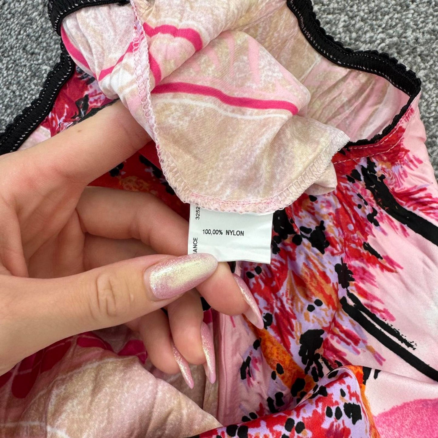 Y2K vintage Morgan De Toi midi skirt pink satin stretchy palm tree floral rose