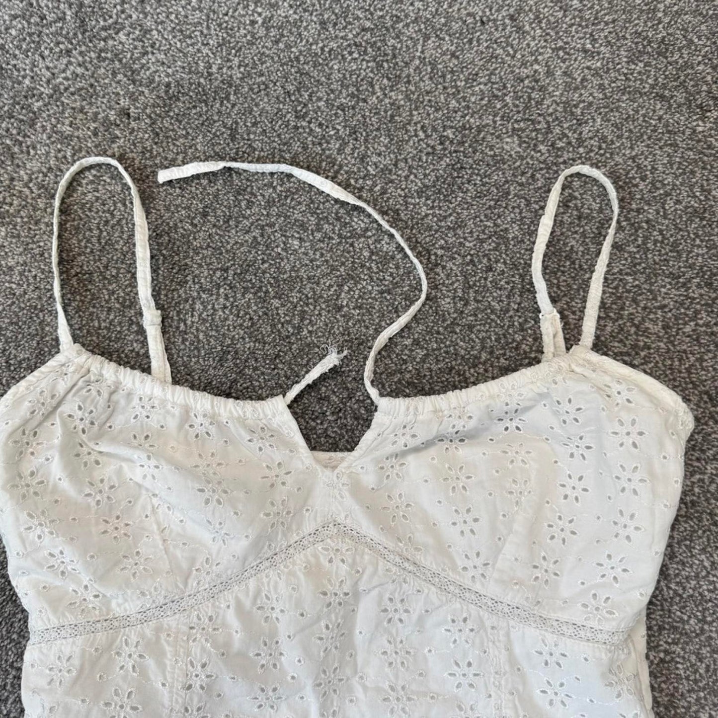 Y2K vintage coquette floral embroidery boho cami top summer square neck bust