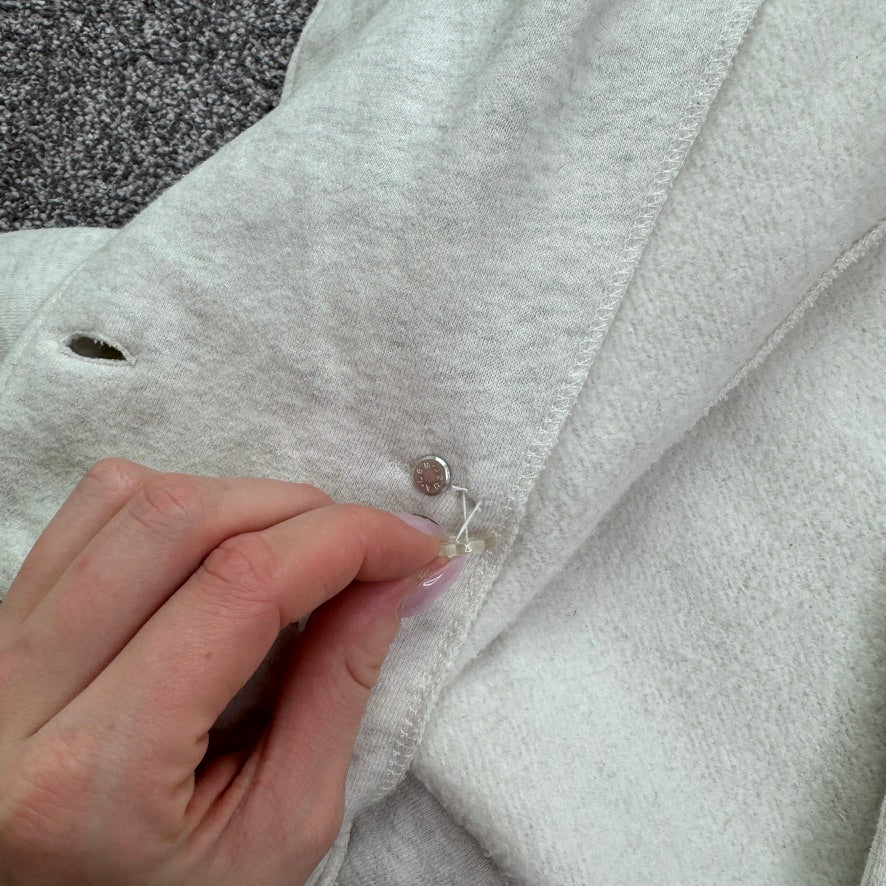 Harley Davidson grey button up hoodie