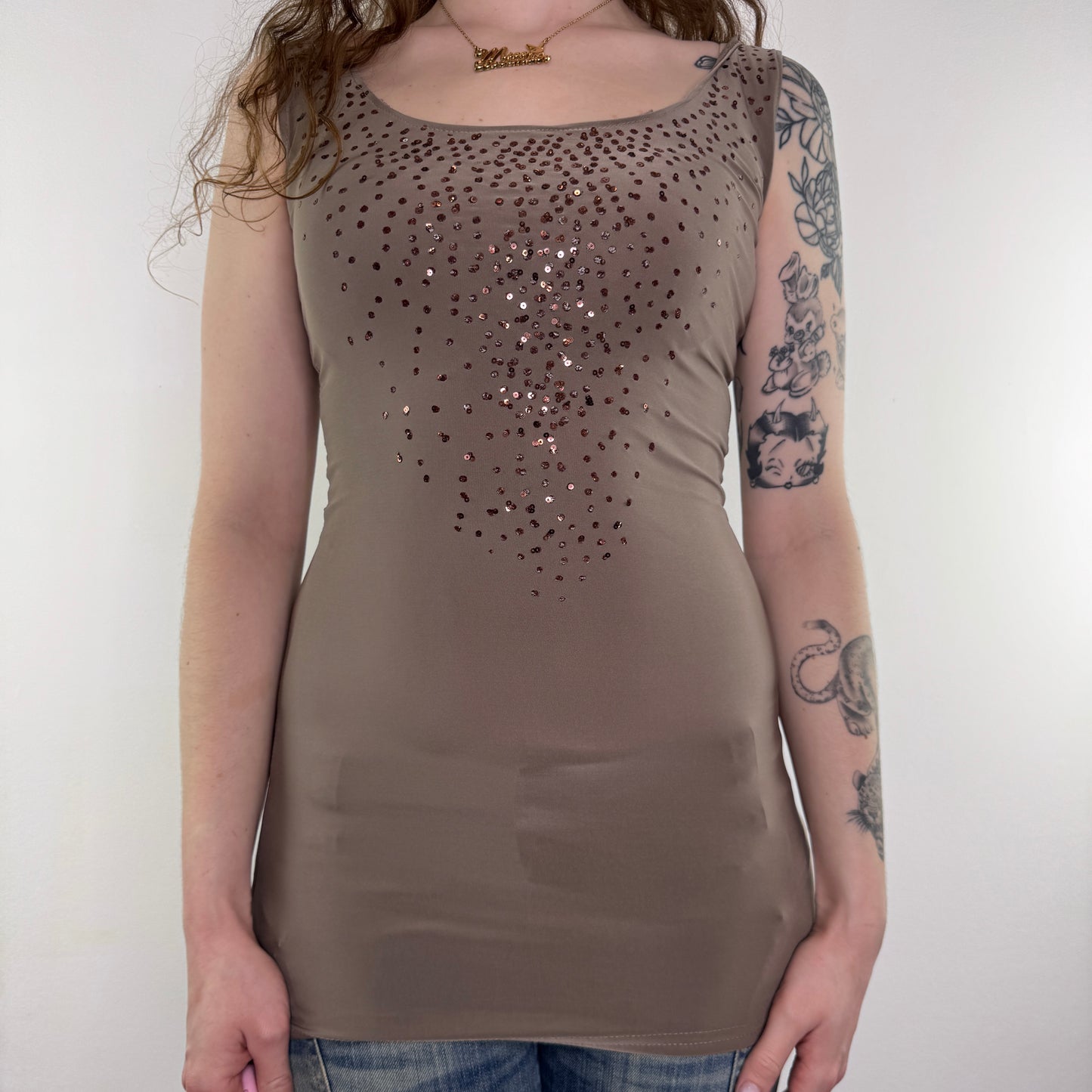 Y2K vintage slinky bow top