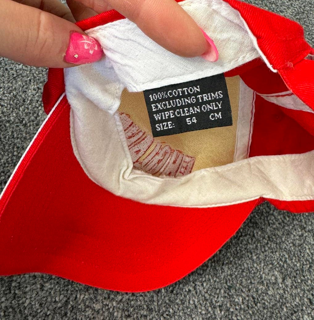 Y2K vintage England rhinestone baseball cap