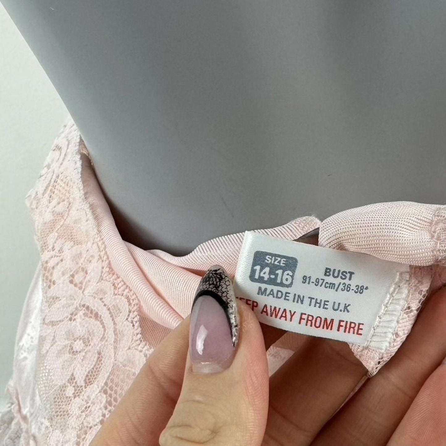 Vintage coquette satin lace trim lingerie top v neck frill strappy bow