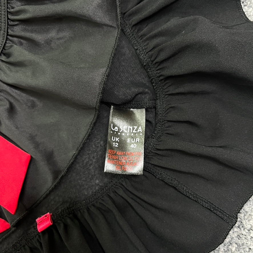 Y2K bow mesh babydoll