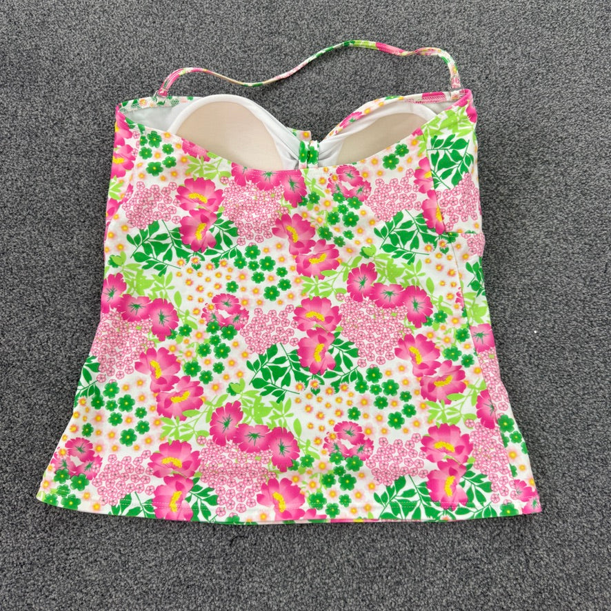 Y2K vintage floral tankini top