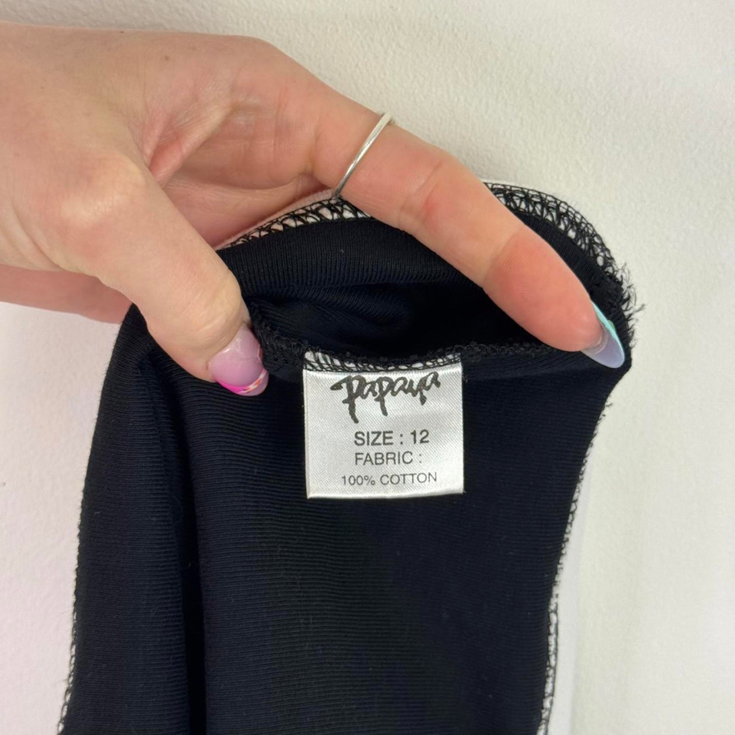 Y2K vintage double layer cami top black white strappy basic tank