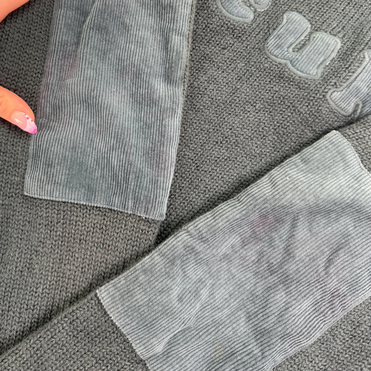 Y2K vintage FCUK spell out wool jumper