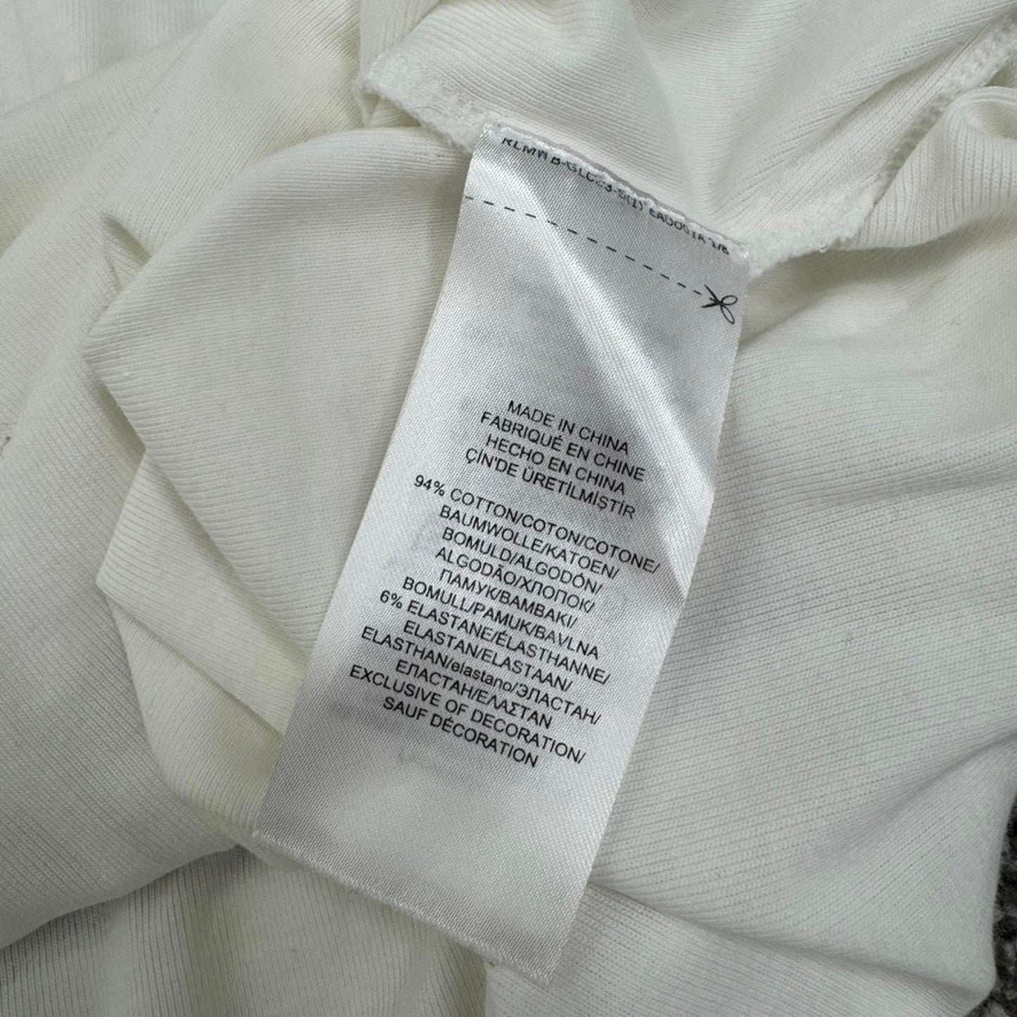 Lauren Ralph Lauren half sleeve top boat neck white logo embroidered