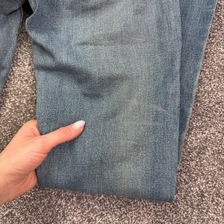 Y2K vintage sparkly denim low rise bootcut jeans