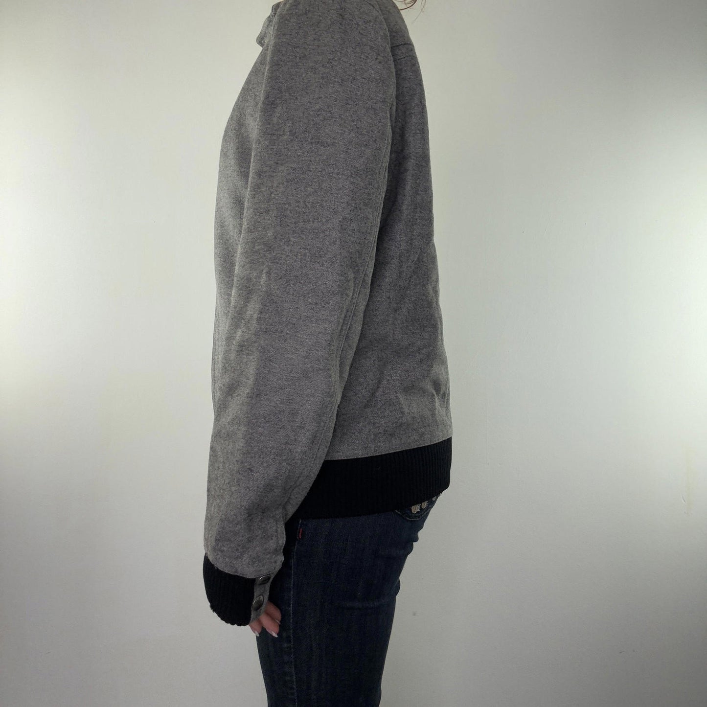 Dior Homme Y2K vintage AW08 Melton jacket wool blend zip up men's high neck coat