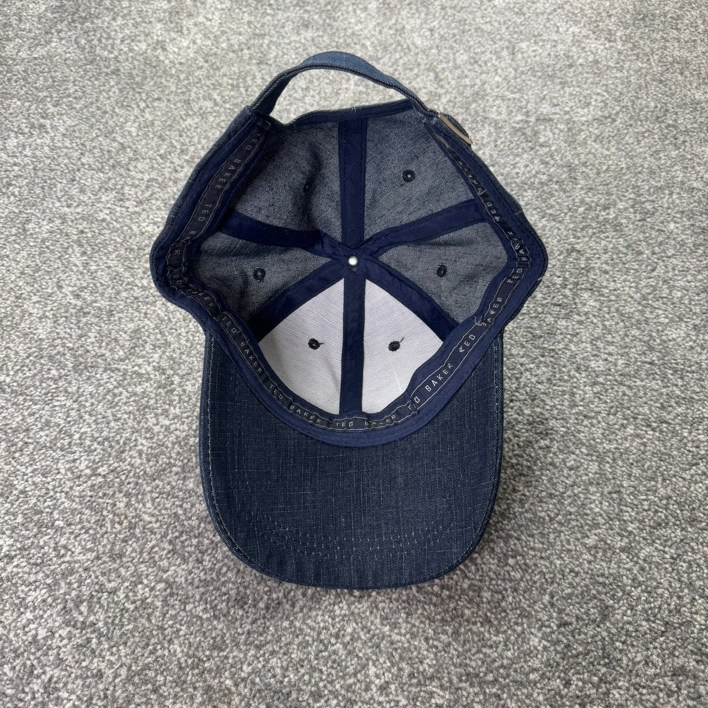 Y2K vintage Ted Baker dark denim rhinestone cap