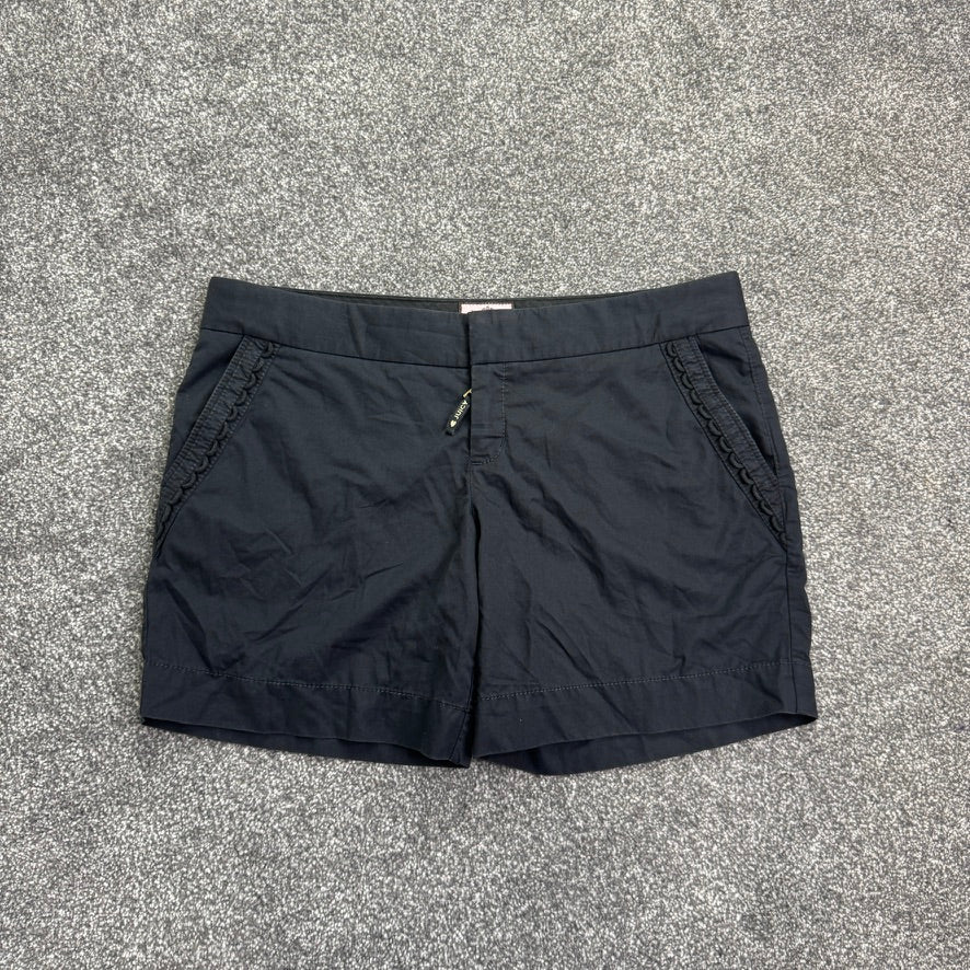 Y2K vintage Juicy Couture chino mini shorts low rise frill trim pockets