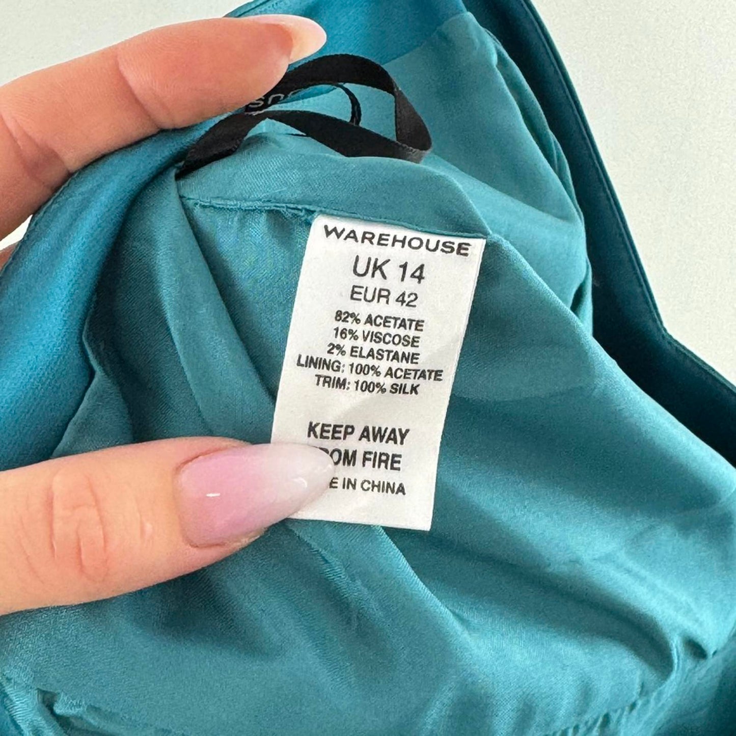 Y2K vintage silk blend strapless structured bustier top turquoise bow