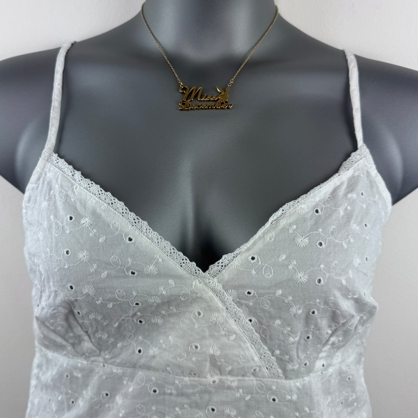 Y2K vintage sheer spotty floral cami top