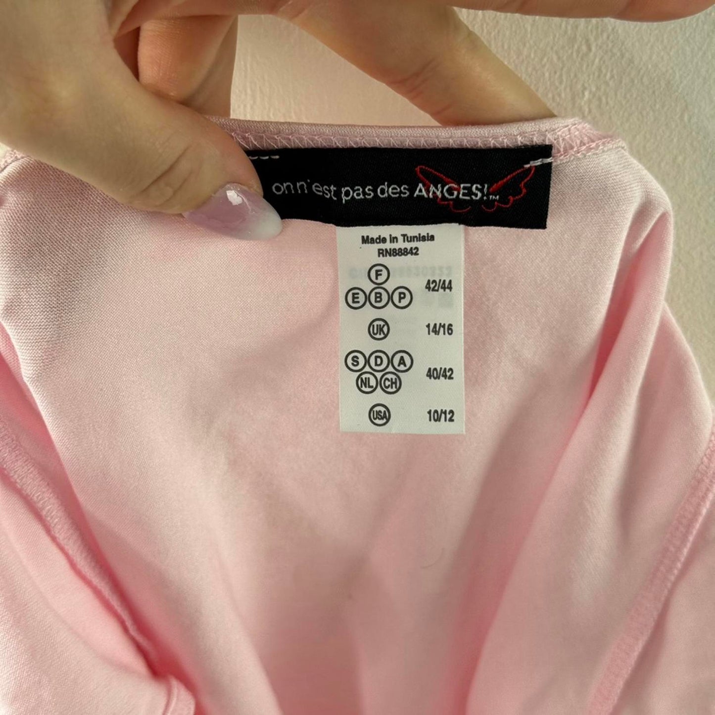 Y2K vintage ruched tank top buckle baby pink stretchy cowl neck