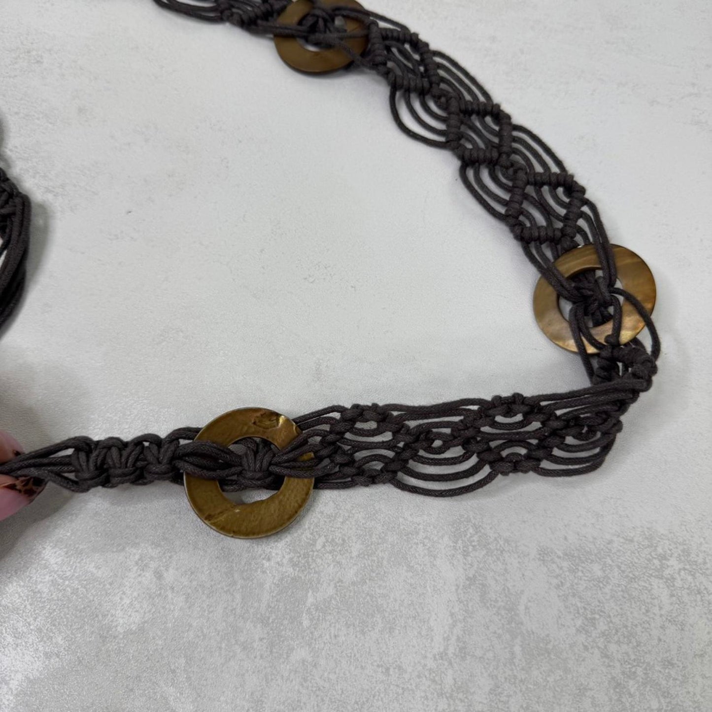 Y2K vintage braided belt woven pattern adjustable bow boho festival summmer