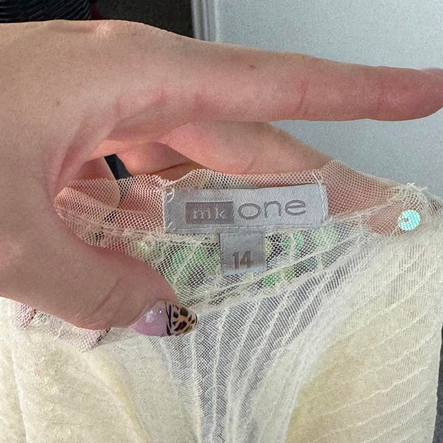 Y2K vintage sequin embellished mesh open front cropped cardigan short sleeve