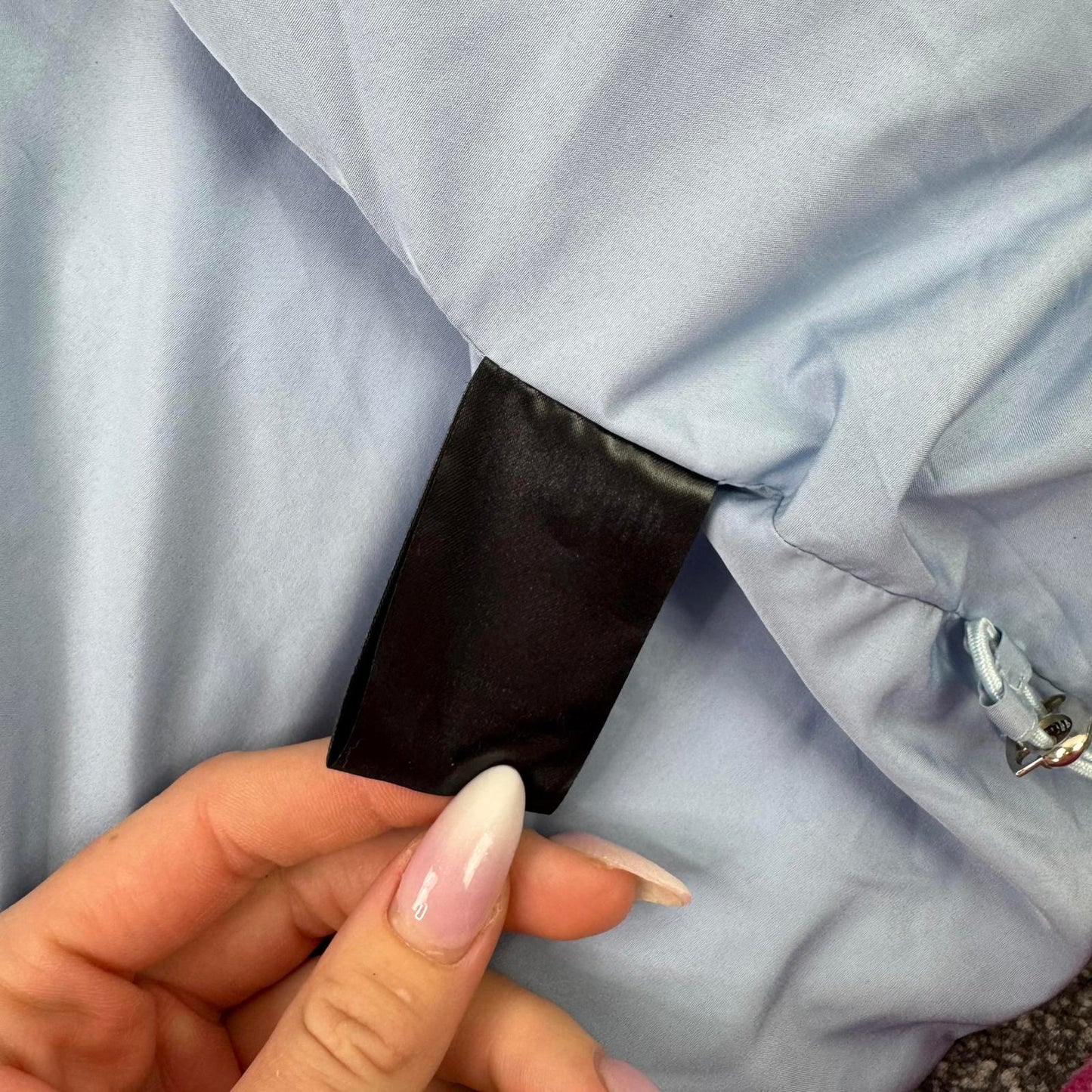 Trapstar puffer jacket coat with hood baby ice blue