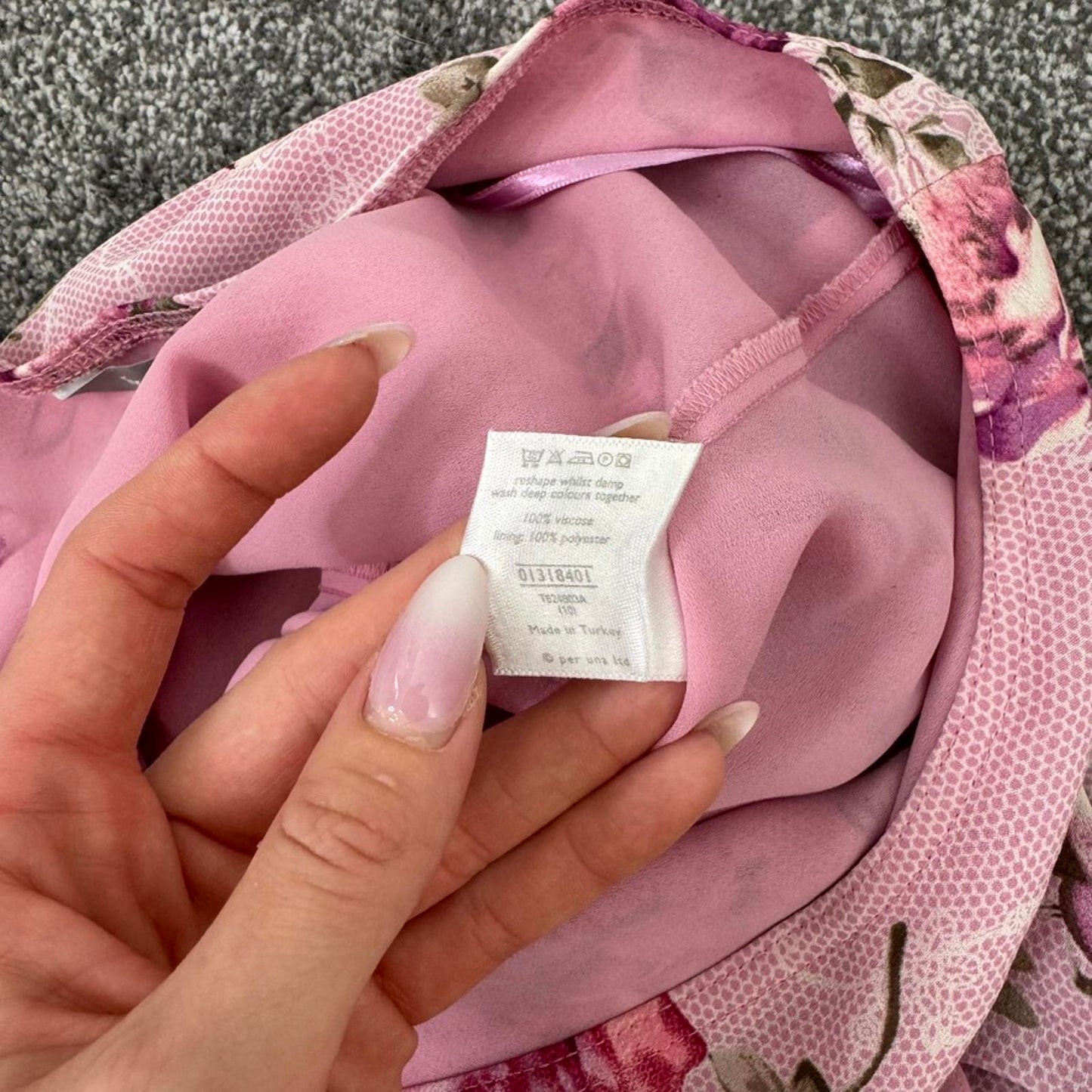 Y2K vintage Per Una floral lace pattern midi skirt frill ruffle low rise stretch