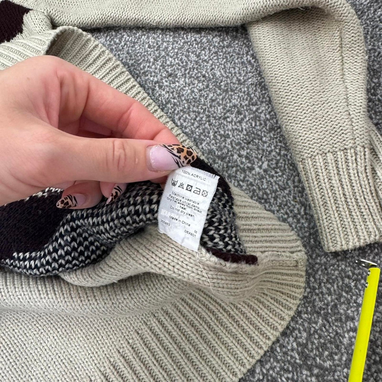 Y2K vintage Union Jack pullover jumper knit knitted flag unisex