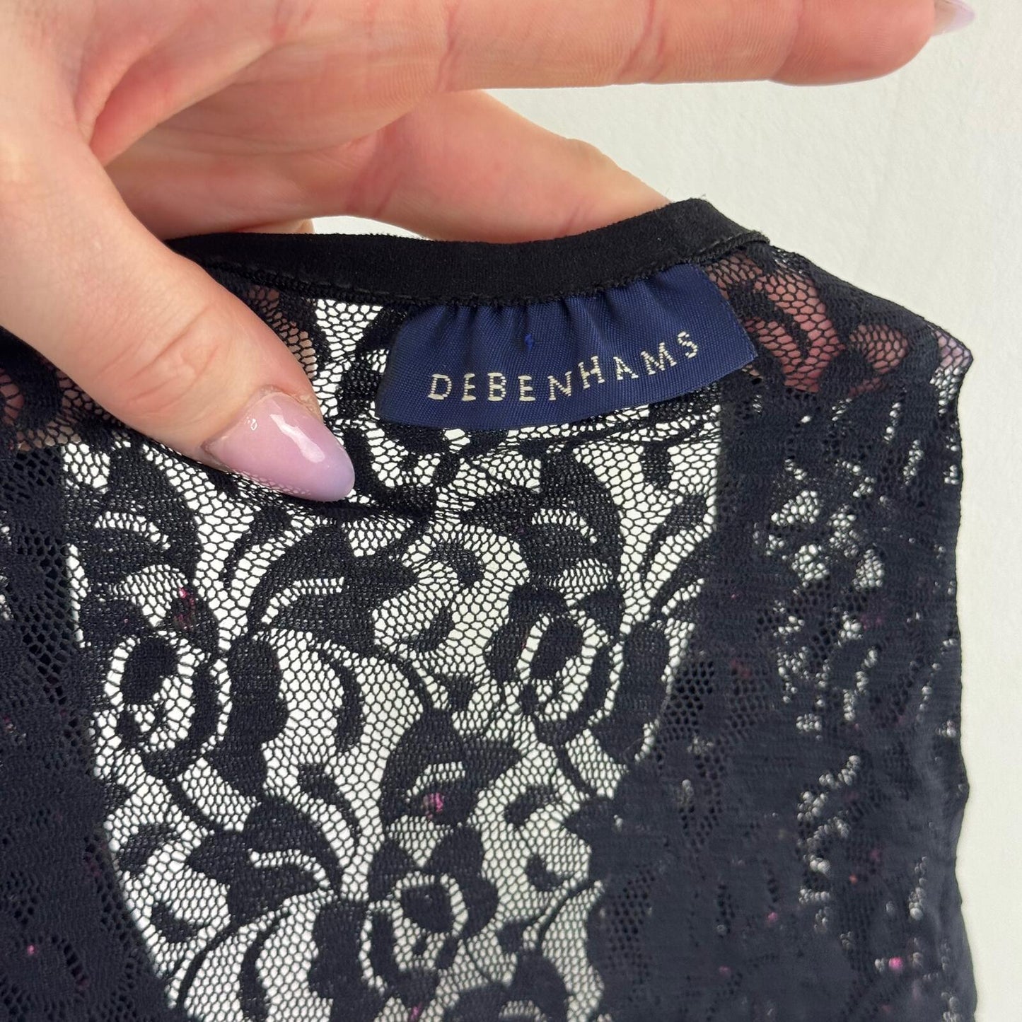 Y2K vintage lace cardigan sheer ditsy floral bolero 3/4 sleeve cropped floral