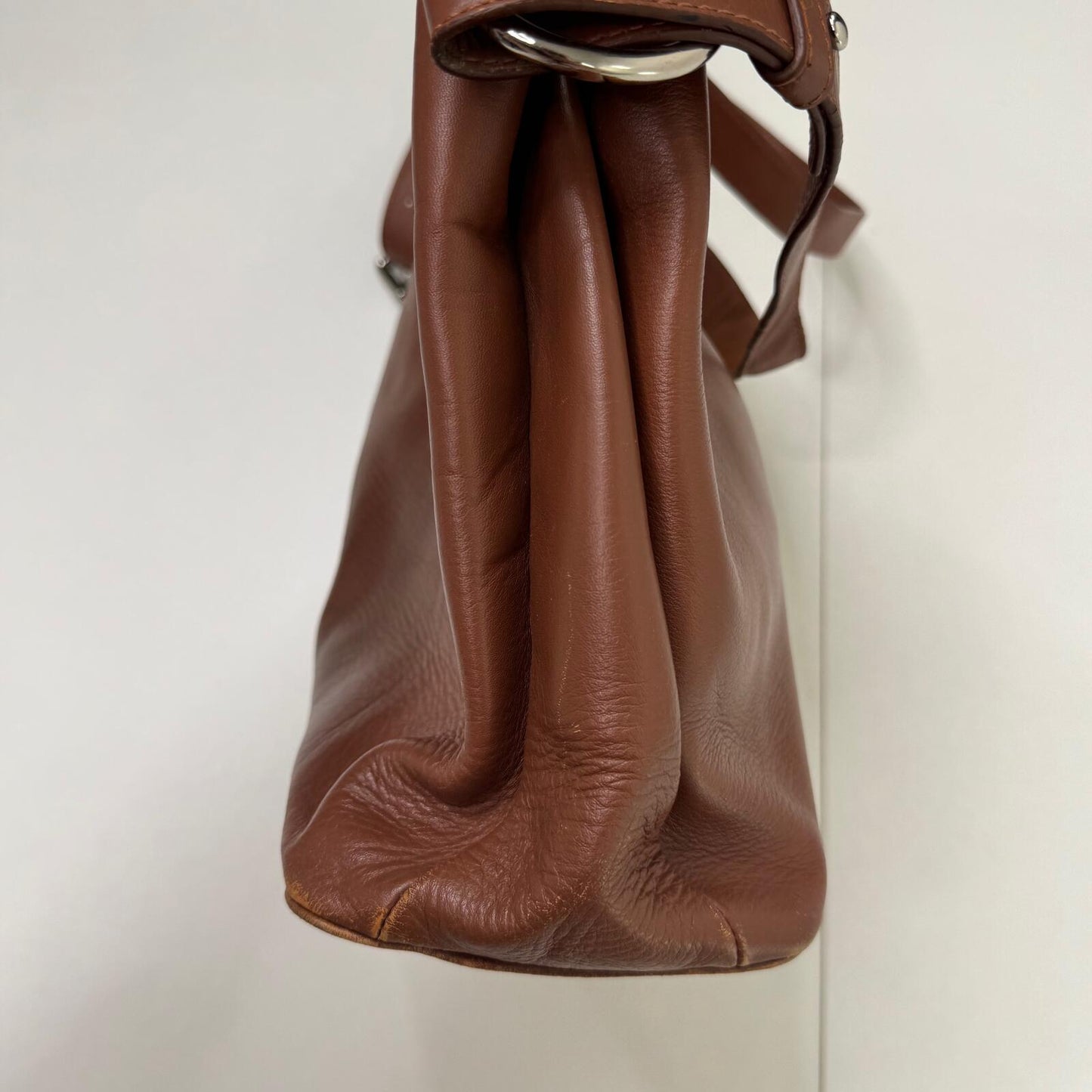 Y2K vintage genuine leather shoulder bag crossbody strap medium