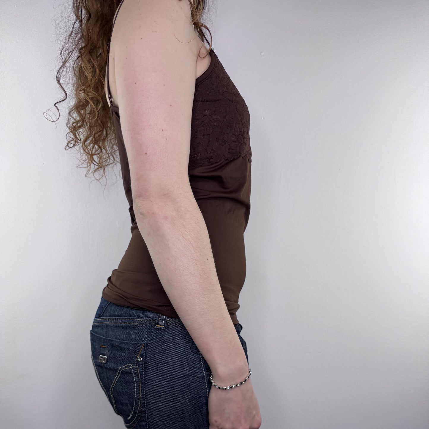 Y2K vintage slinky floral cami top