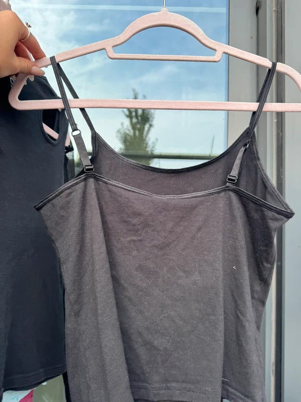 Y2K vintage angel slogan cami top sparkly