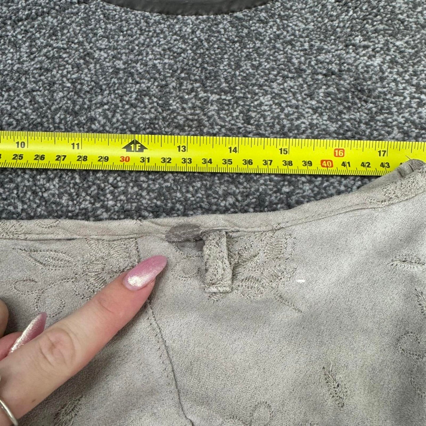 Y2K vintage floral embroidered maxi skirt a line soft feel flowy belt loops