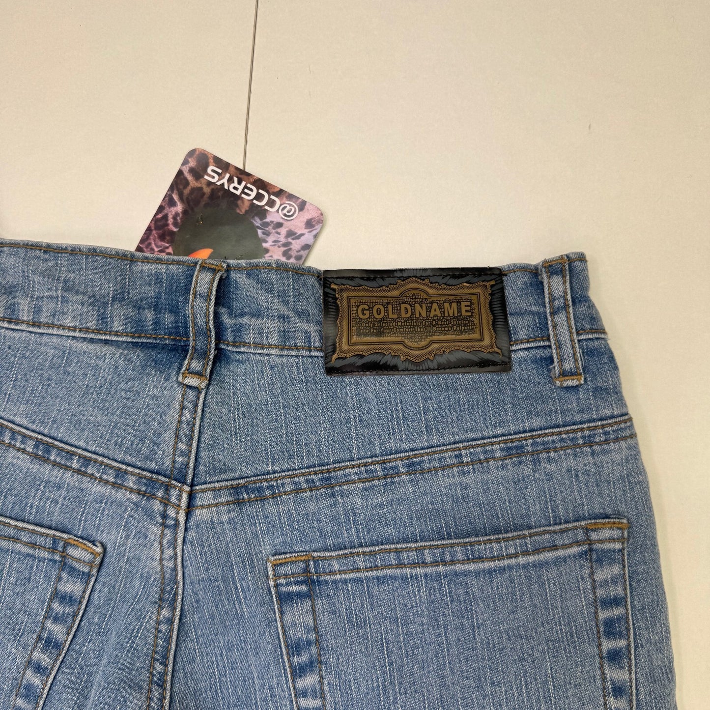 Y2K vintage bootcut denim jeans lace trim detail coquette beaded mid rise