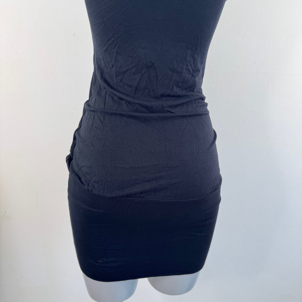 Y2K vintage Jane Norman mini dress sequin peplum ruched slouchy fitted
