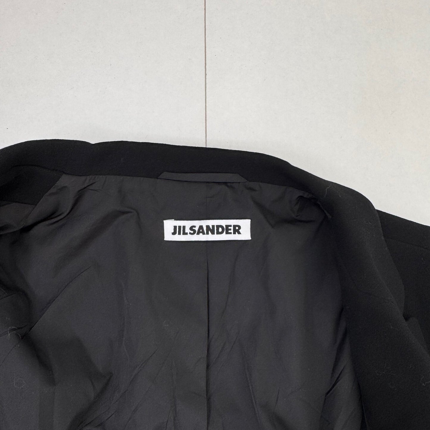 Vintage Jil Sander blazer jacket wool/ silk blend tailored button up v neck