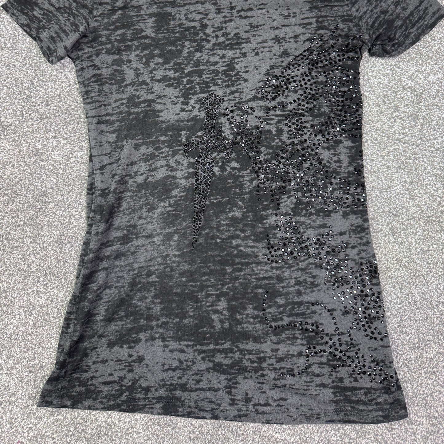 Y2K vintage mcbling rhinestone top