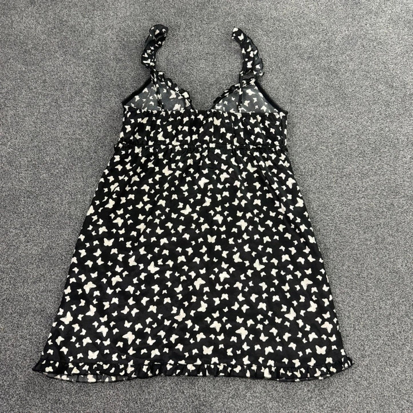 Y2K vintage La Senza satin butterfly nightdress nightie frill strap