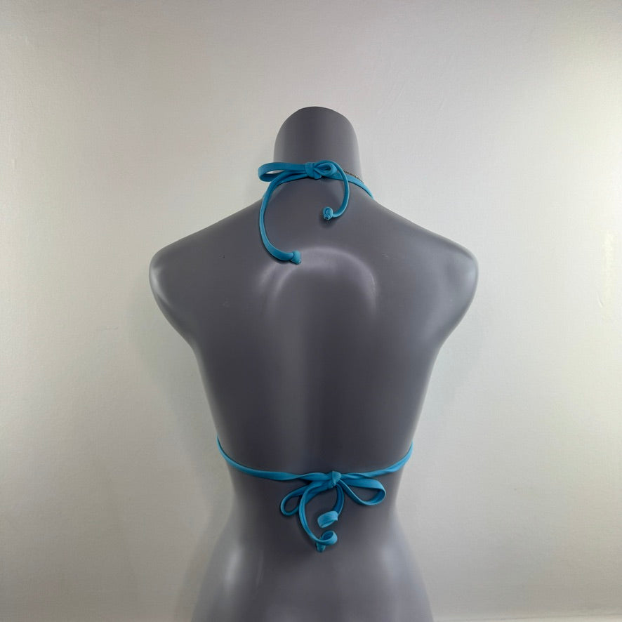 Y2K vintage bead halter neck bikini top