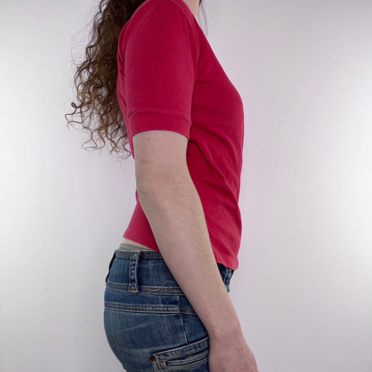 Y2K vintage Bay zipper wrap style top