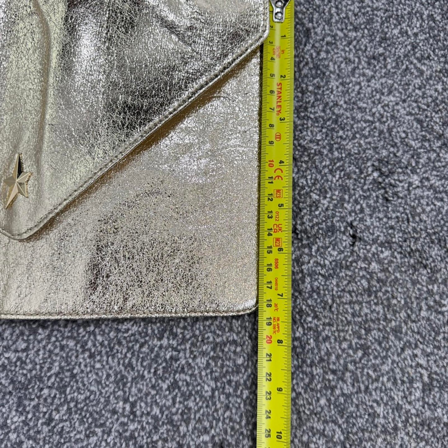 Mugler Alien Goddess Gold Pouch Clutch Bag Small