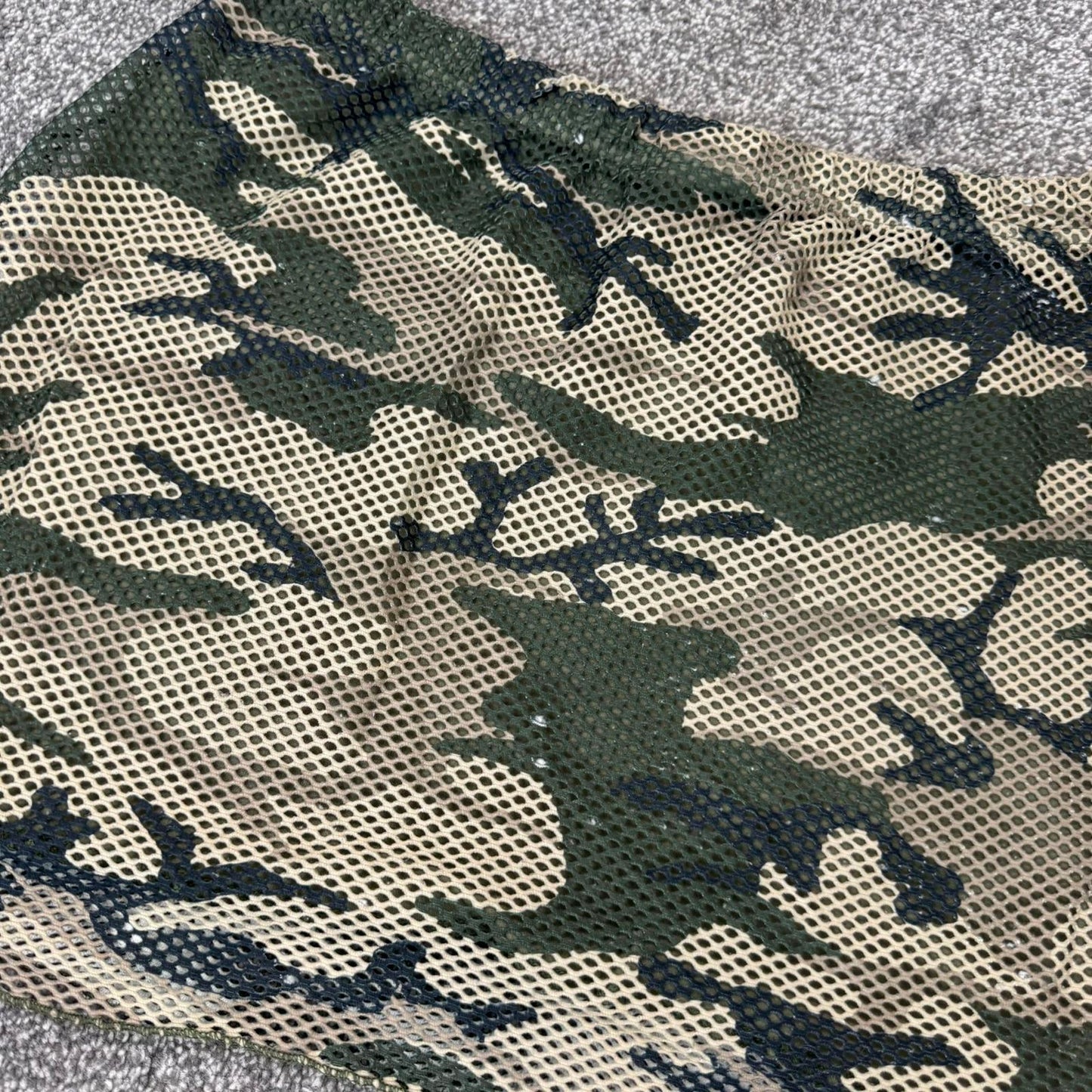 Y2K vintage camo mini skirt mid rise stretchy netted