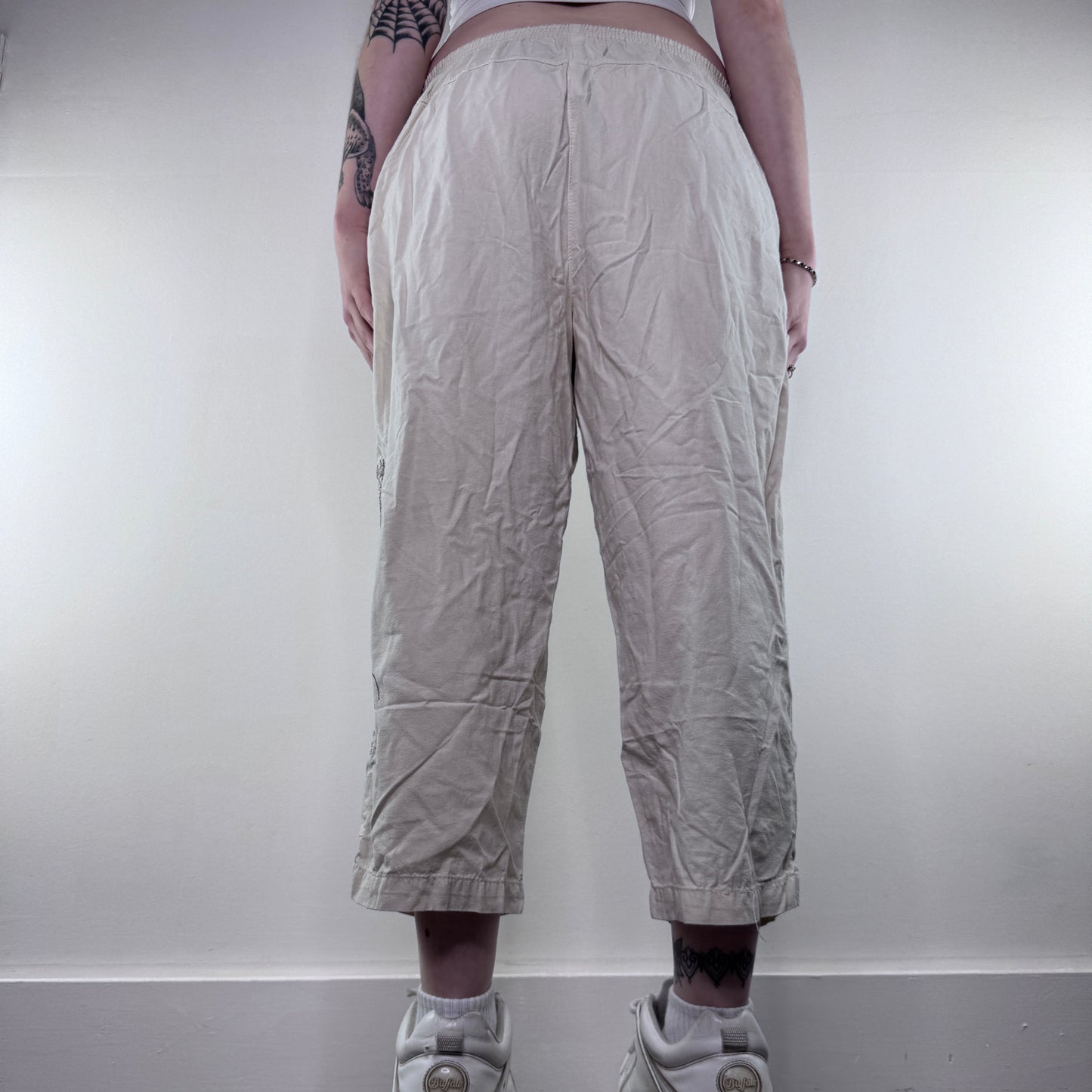 Y2K vintage lightweight cropped trousers