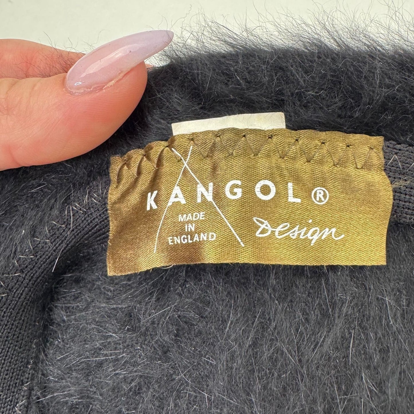 Y2K vintage Kangol beret hat furgora unisex black