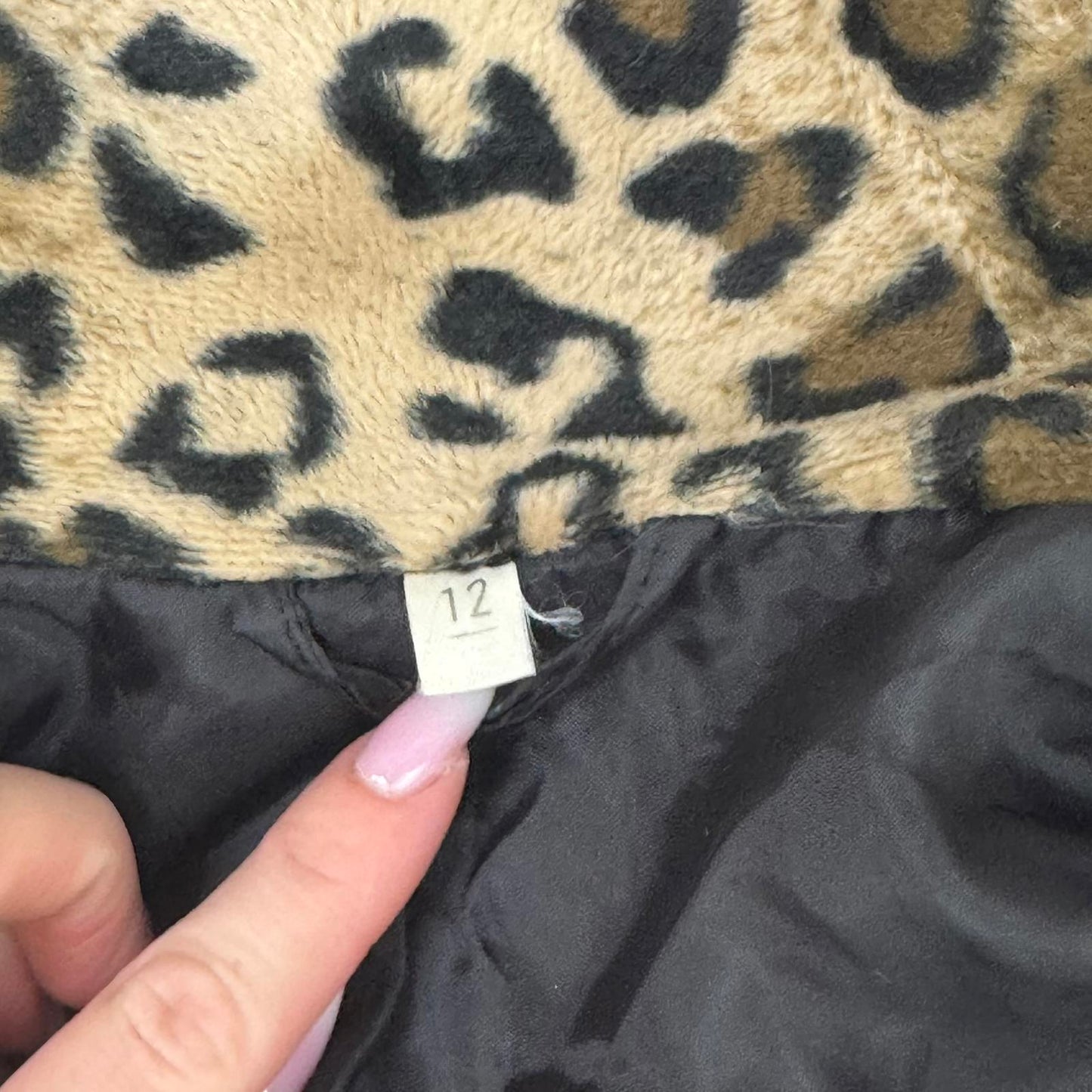 Y2K vintage fuzzy leopard print short jacket with belt flattering lightweight