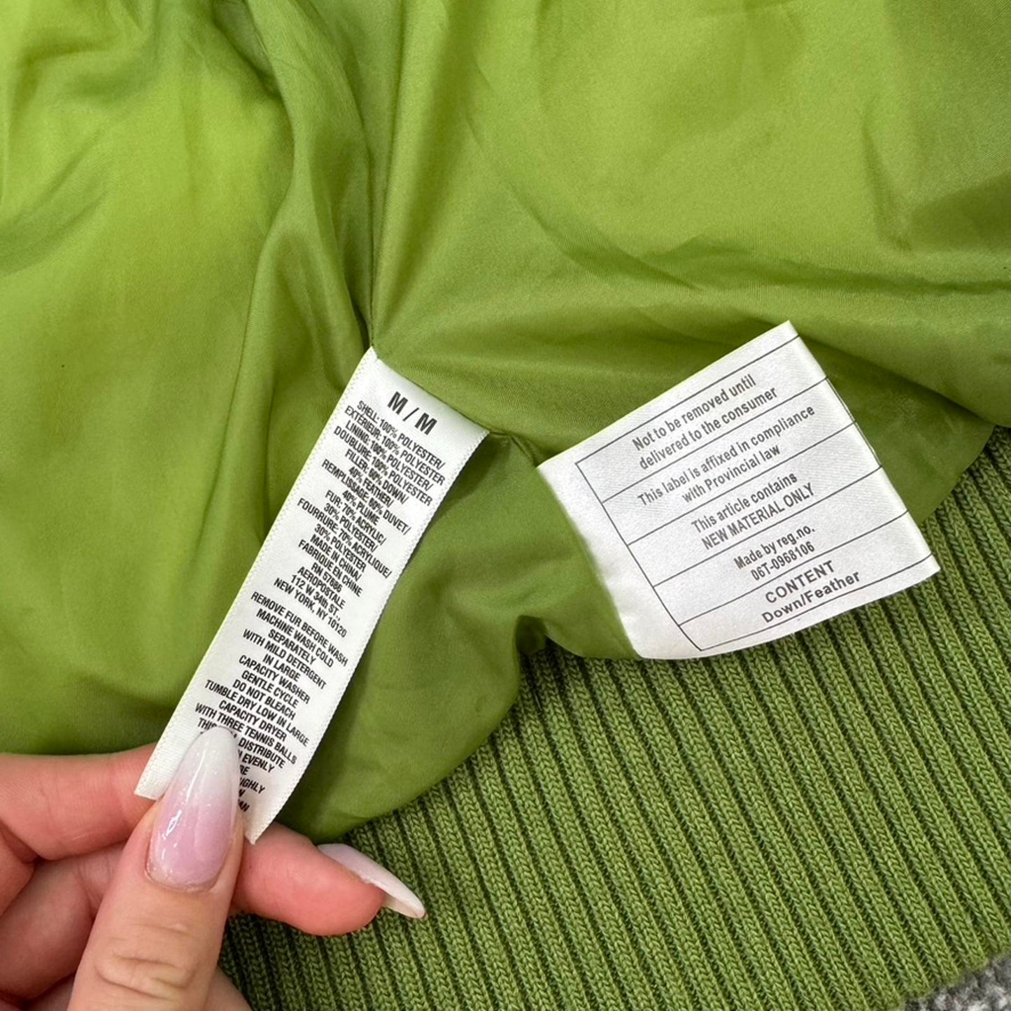 Y2K vintage Aeropostale gilet sleeveless jacket body warmer faux fur trim hood