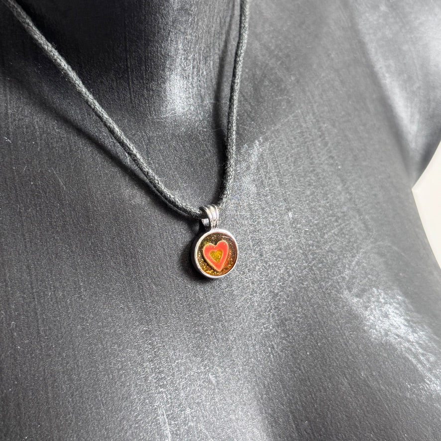 Y2K vintage heart necklace