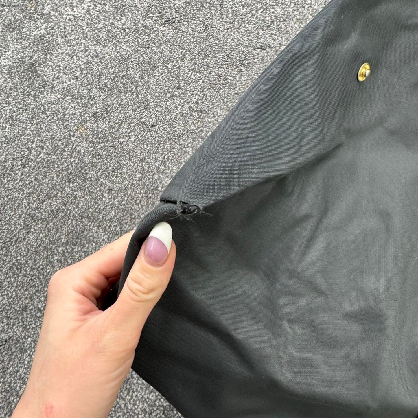 Longchamp large shoulder bag navy brown shopper