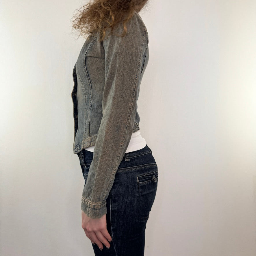 Y2K vintage archive button up denim jacket