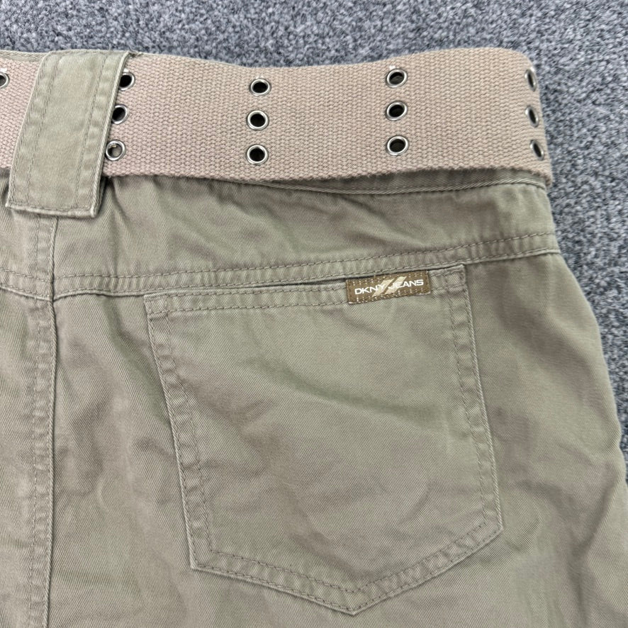 Y2K DKNY cargo mini skirt with belt