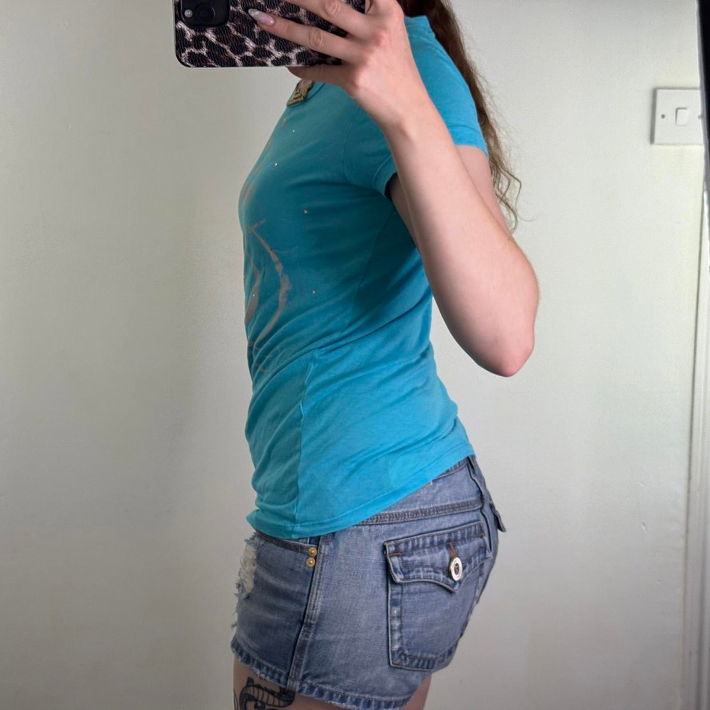 Y2K vintage Juicy Couture short sleeve top rhinestone graphic print crown