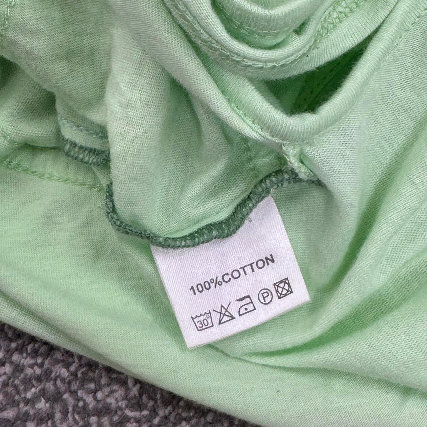 Y2K vintage strappy cami top keyhole bow light green stripe racer back
