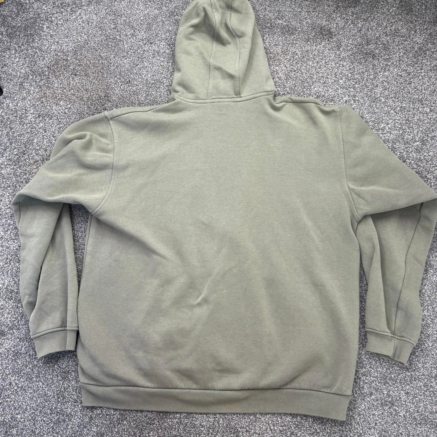 Y2K vintage Nike hoodie embroidered khaki athletic spell out