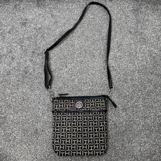 Tommy Hilfiger crossbody bag small adjustable strap logo zipper closure